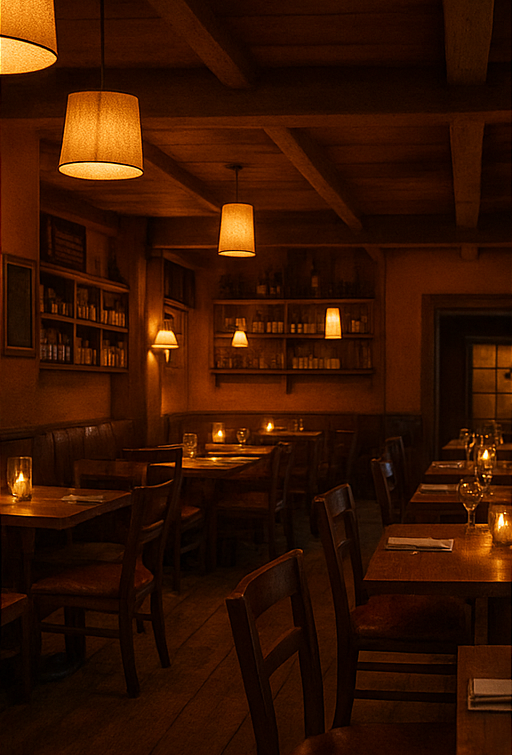 Stilvoller Restaurant-Innenraum